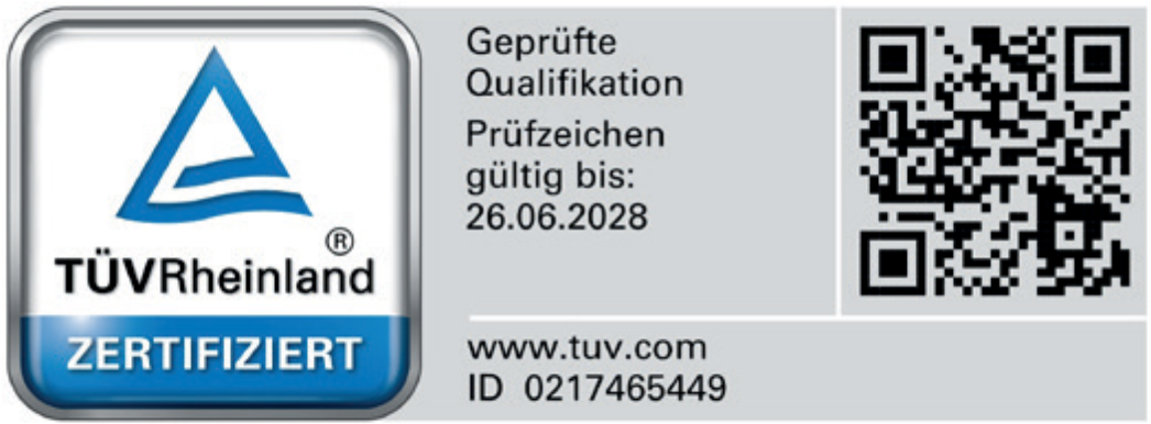 TÜV SIgel von Quirin Hummel